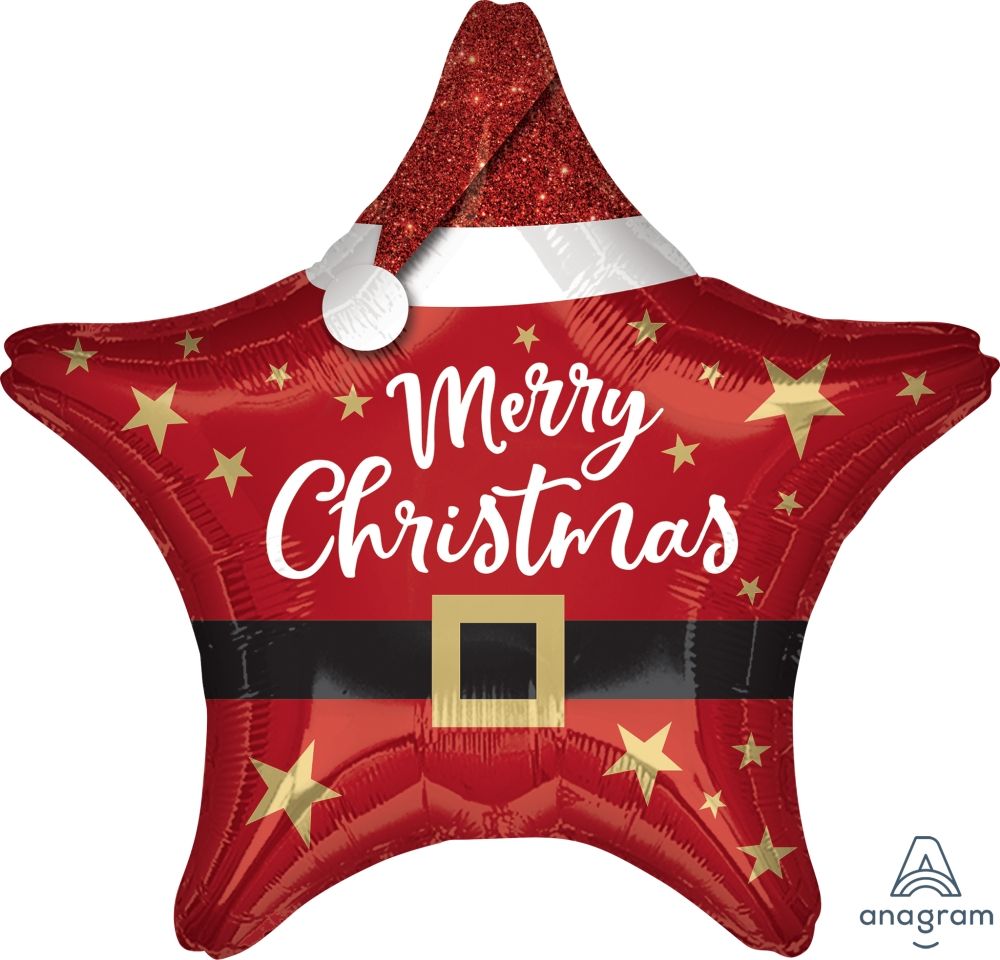 Christmas Foil Balloon- Red Star