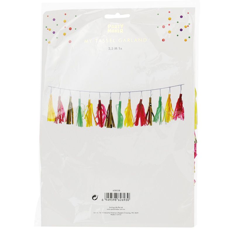 Rainbow tassel garland to transform any party space