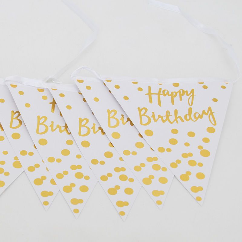 Gold "Happy Birthday" Bunting
