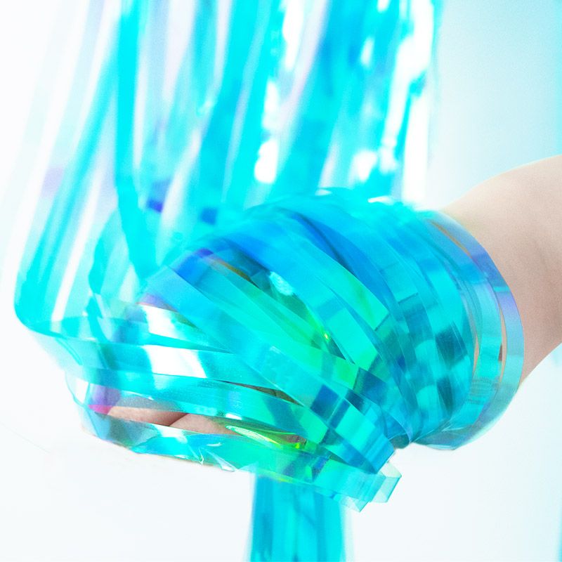 Foil Curtain | Iridescent Blue