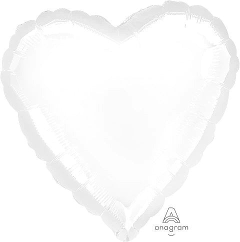 Love Heart Inflated Foil Balloons | Various Colours