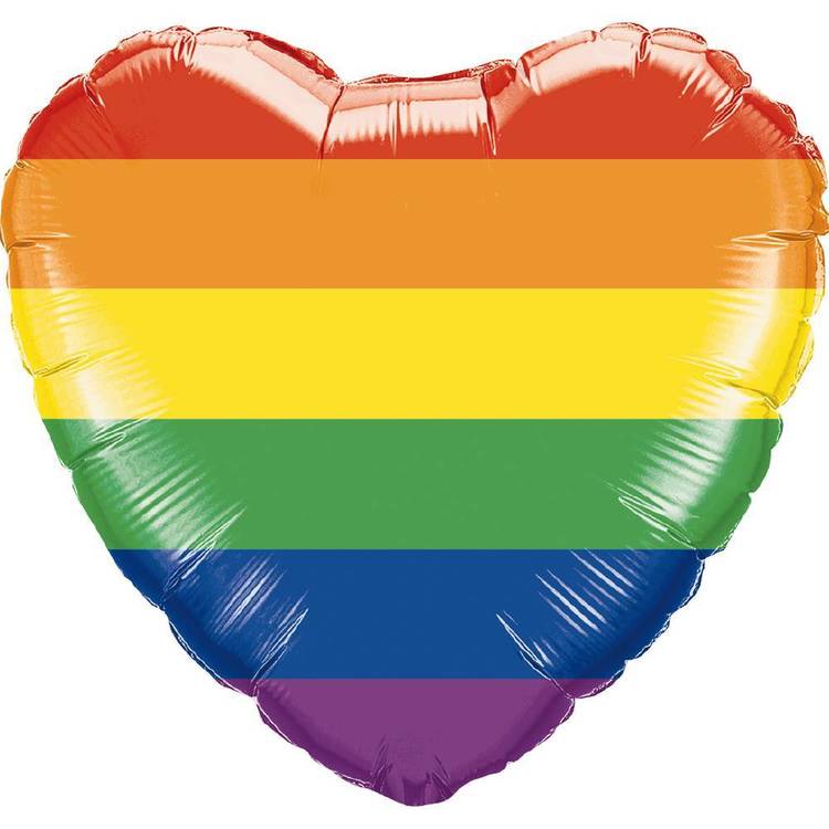 Love Heart Inflated Foil Balloons | Various Colours