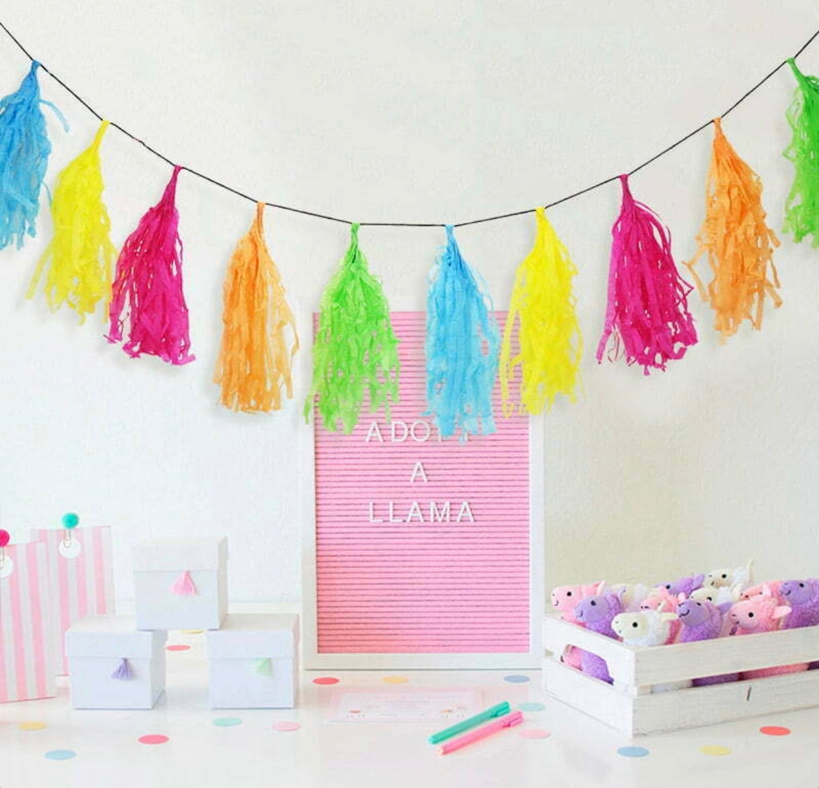 3m Multicoloured Tassel Garland