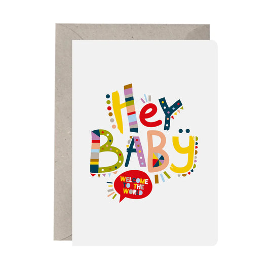 Greeting Card: 'Hey Baby'