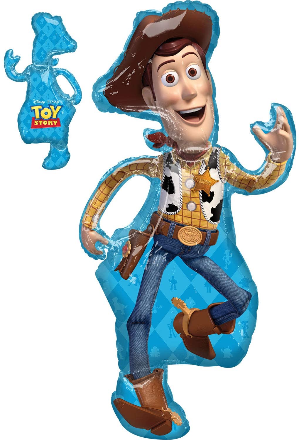 111cm Foil Balloon Inflated | Woody Toy Story