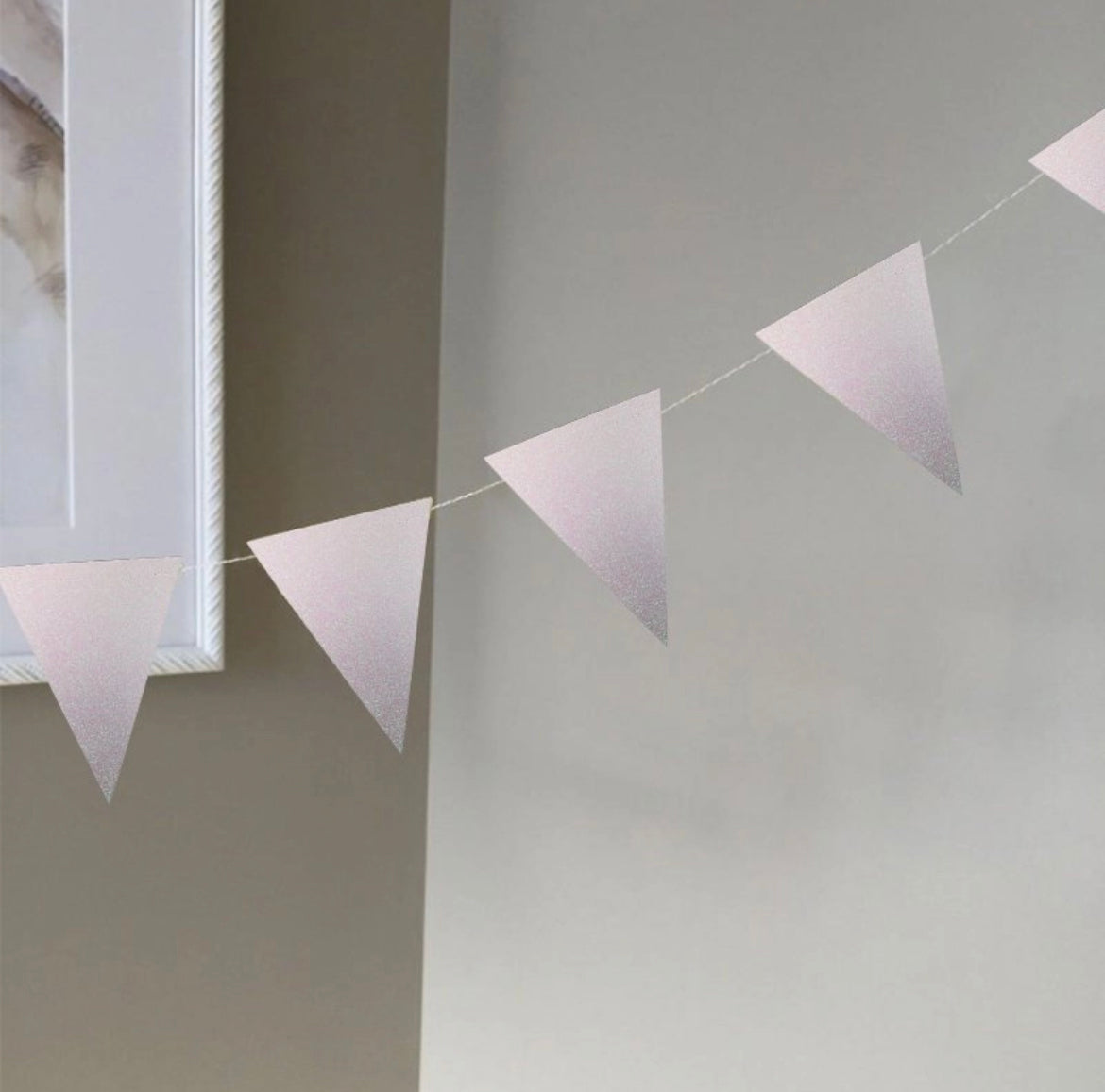 Iridescent Glitter Bunting