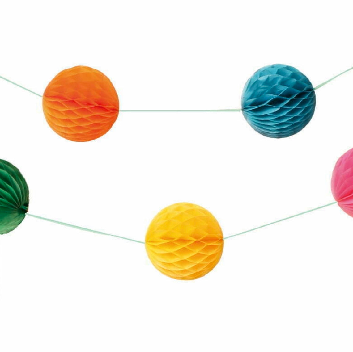 Honeycomb Garland | Multicoloured