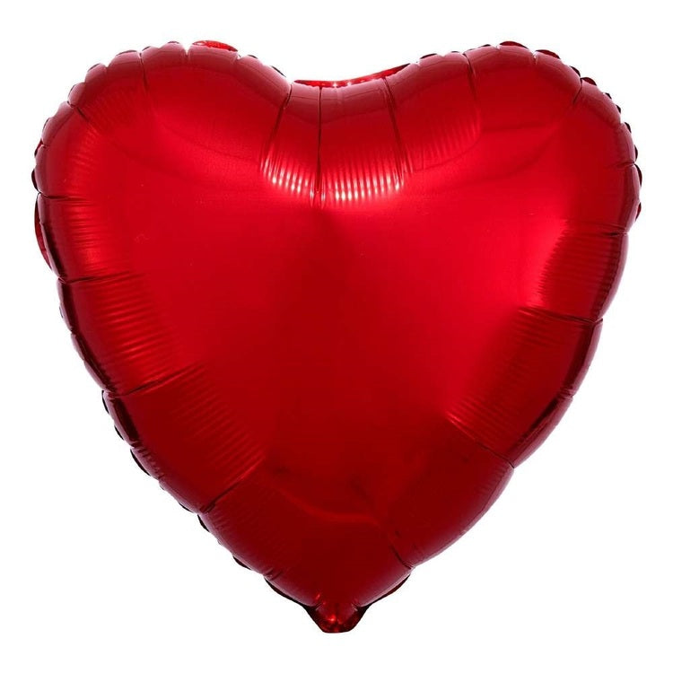 Love Heart Inflated Foil Balloons | Various Colours
