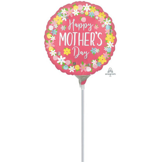 45cm Foil Balloon Inflated | Happy Mother's Day
