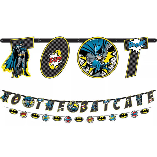Batman "To the Batcave' Jumbo Birthday Bunting