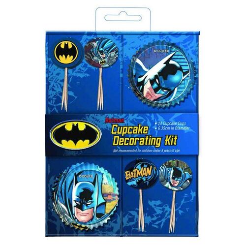 Batman Cupcake Decorating Kit  | 24 Pieces