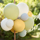 Sage Green 'Happy Birthday' Bunting with Balloon Garland