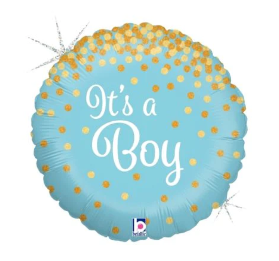 46cm Foil Balloon Inflated | "It's a Boy"