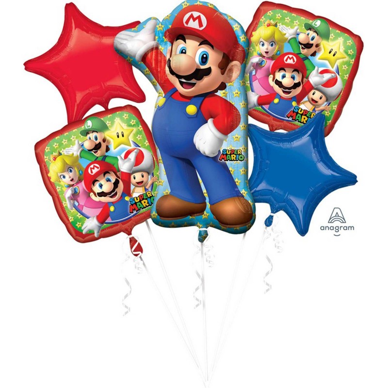 Super Mario Brothers | Themed Foil Balloon Bouquet