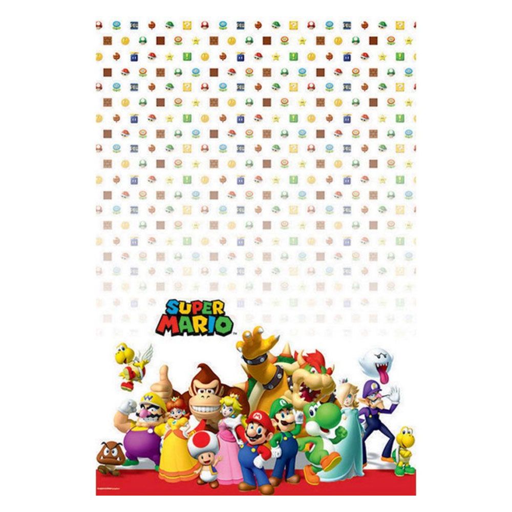 Super Mario Brothers Plastic Tablecloth