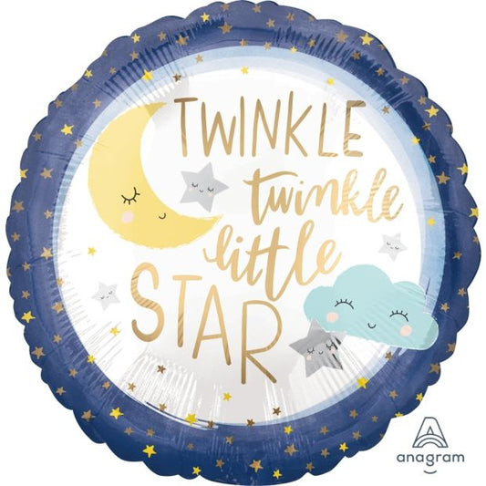 Twinkle Twinkle 45cm Foil Balloon