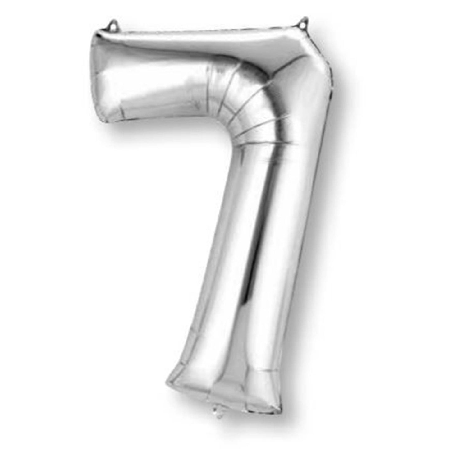XLarge Silver Inflated Foil Numbers | 86cm