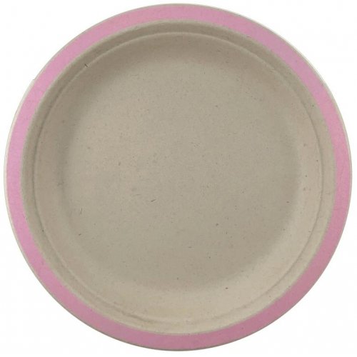 18cm Sugarcane Lunch Plates | Light Pink