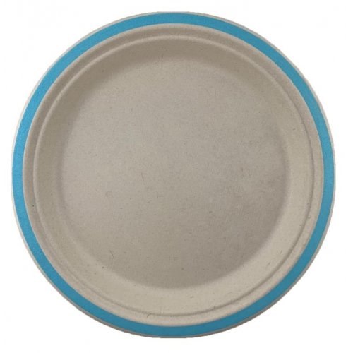 23cm Sugarcane Dinner Plates | Light Blue