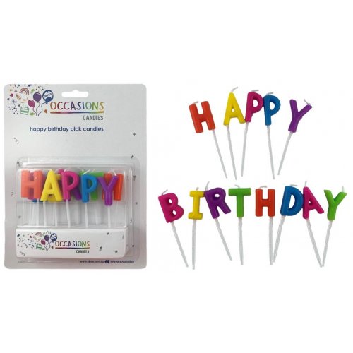 Happy Birthday Pick Candles