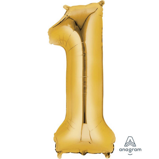 Inflated XL Gold Foil Numbers | 86cm