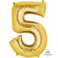 Inflated XL Gold Foil Numbers | 86cm