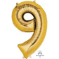 Inflated XL Gold Foil Numbers | 86cm