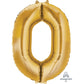 Inflated XL Gold Foil Numbers | 86cm