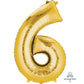 Inflated XL Gold Foil Numbers | 86cm