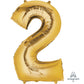 Inflated XL Gold Foil Numbers | 86cm
