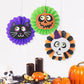 Halloween Paper Fans x3