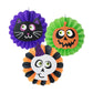 Halloween Paper Fans x3