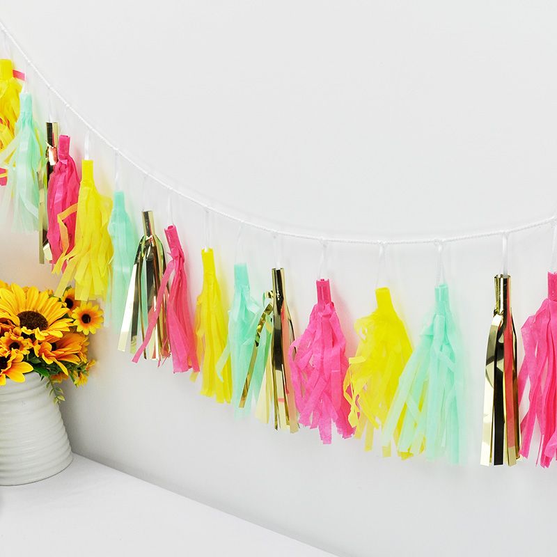 Rainbow tassel garland to transform any party space