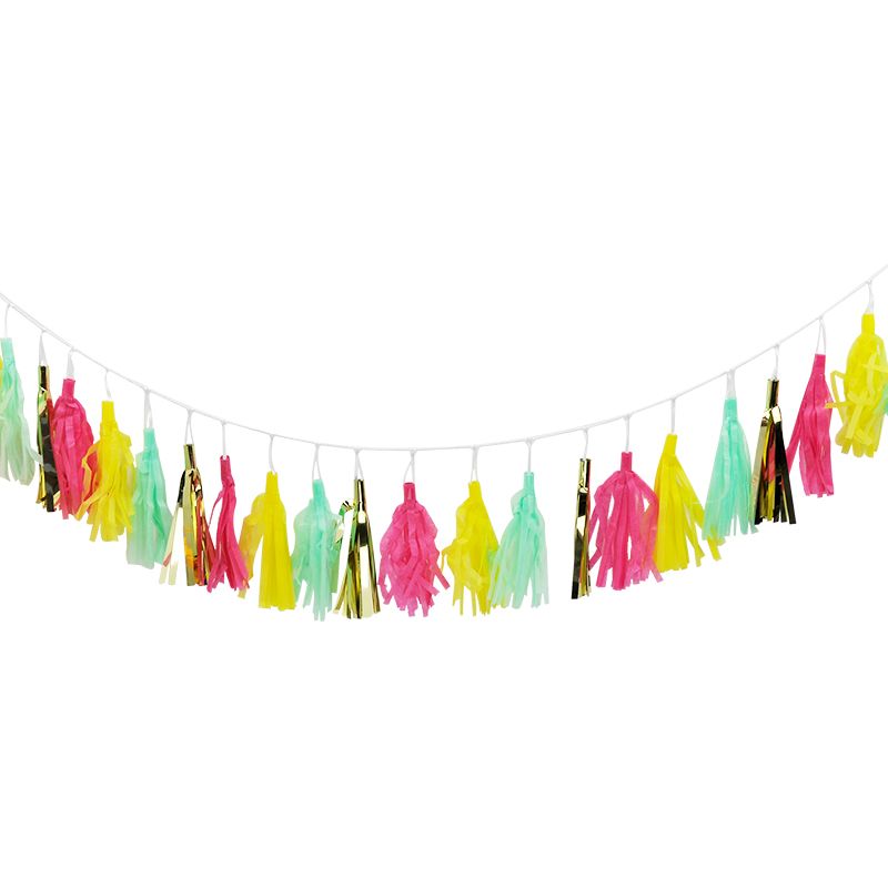 Rainbow tassel garland to transform any party space