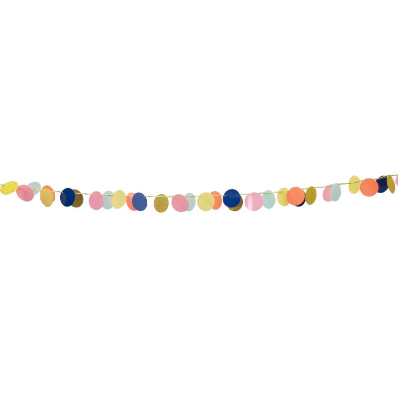 Rainbow confetti garland
