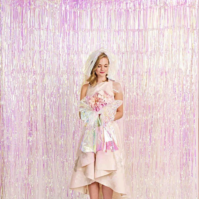 Foil Curtain | Iridescent Pink