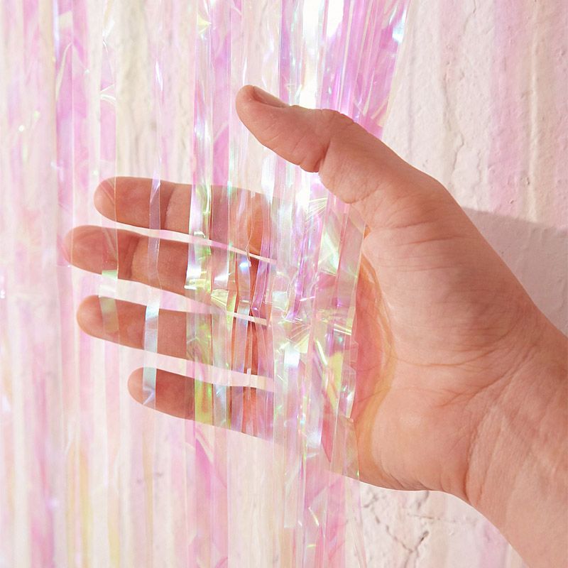 Foil Curtain | Iridescent Pink