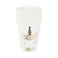 Gold Foil Unicorn Paper Cups | Pack of 6