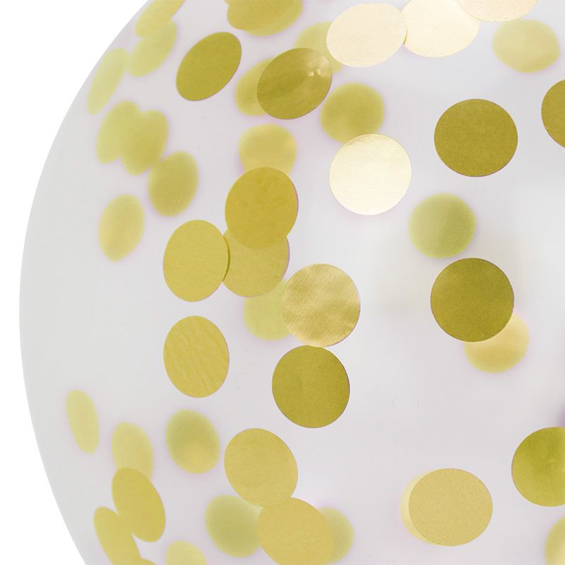 Gold Confetti Balloons | 5 Pack DIY