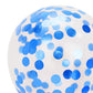 Blue Confetti Balloons | 5 Pack DIY