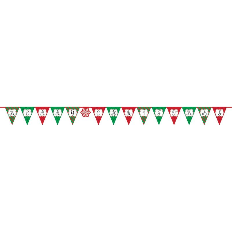 Merry Christmas Paper Wall Banner