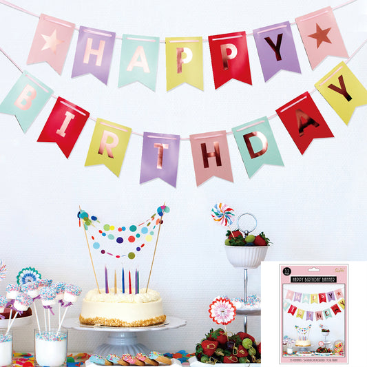 Happy Birthday Banner | Multicoloured