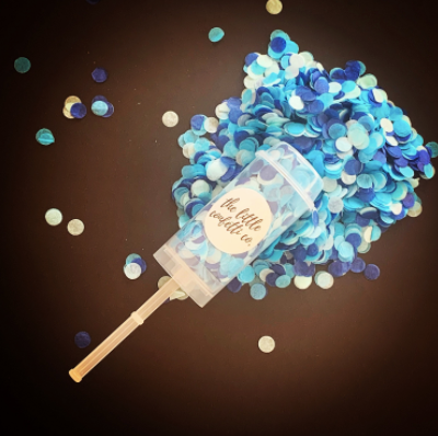 Tissue Paper Confetti Popper in Blue