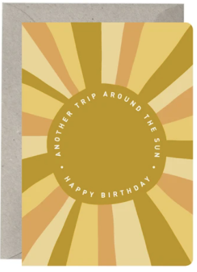 Birthday Card: 'Another Trip Around the Sun'