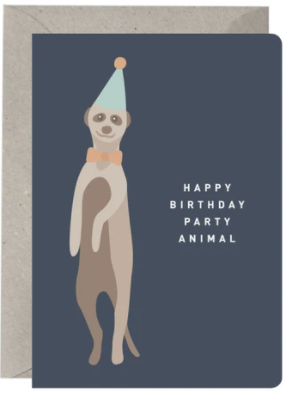 Birthday Card: ‘Happy Birthday Party Animal’