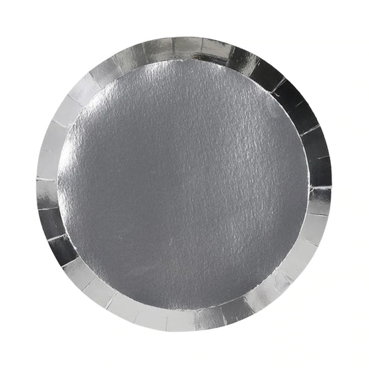 Metallic Paper Dinner Plates | Various Colours