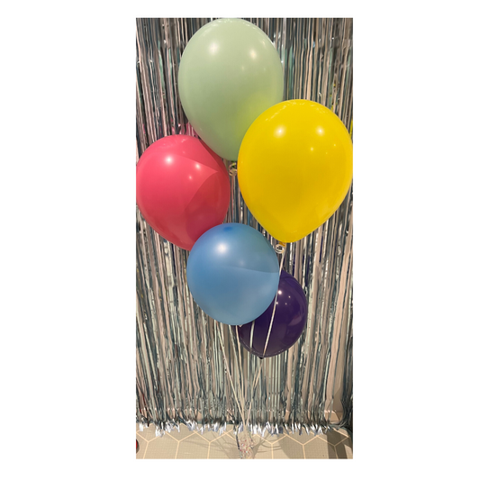 Colourful Rainbow Bunch of Balloons | Inflated