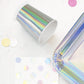 Iridescent Silver Paper Drinking Cups
