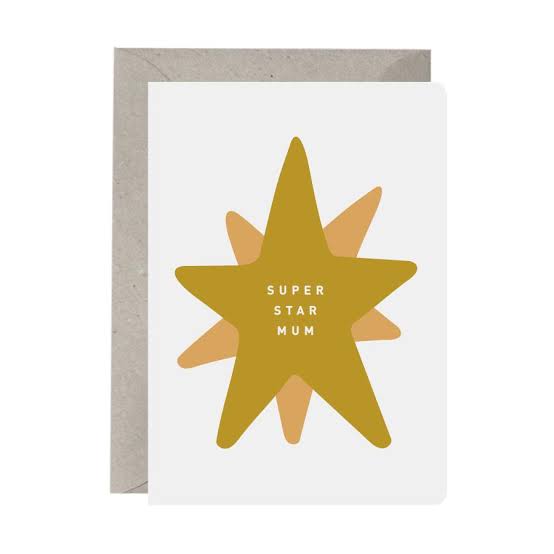 Greeting Card: 'Super Star Mum’