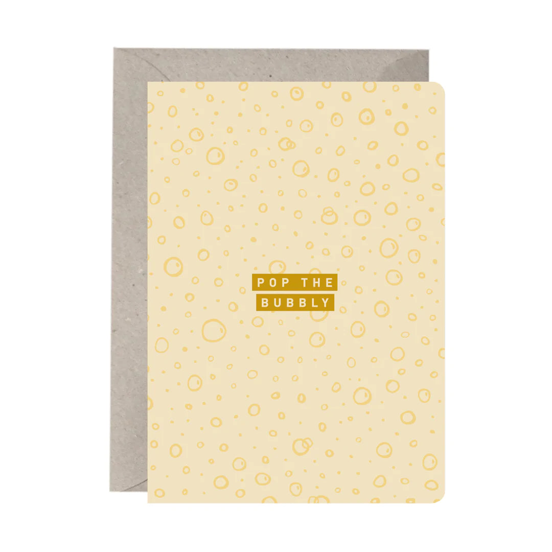 Greeting Card: 'Pop the Bubbly’